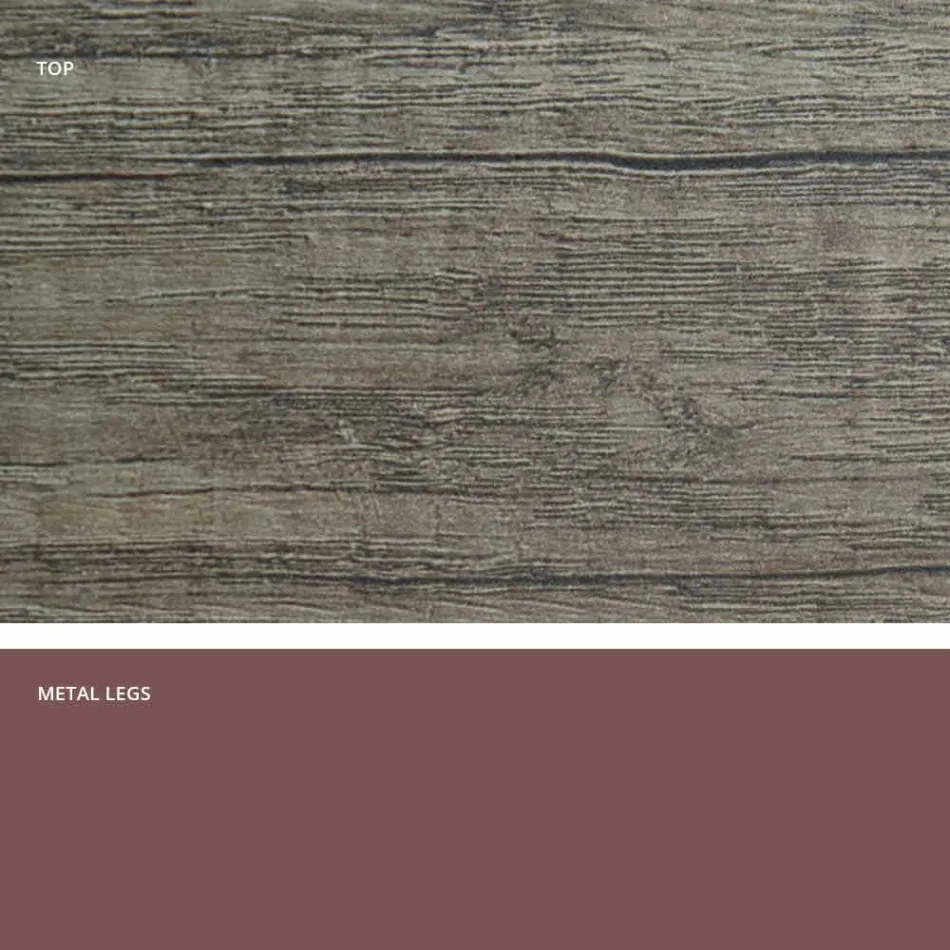 Table à manger extensible en mélaminé made in Italy, Dionigi Viadurini