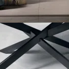 Table à manger extensible en bois de chêne L315cm made Italy Oncino Viadurini