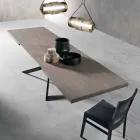 Table à manger extensible en bois de chêne L315cm made Italy Oncino Viadurini