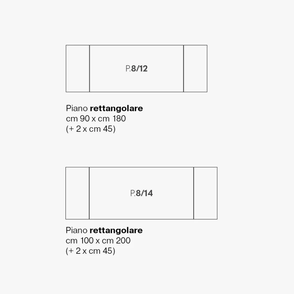 Table à manger extensible en métal et vitrocéramique fabriquée en Italie - Circé Viadurini