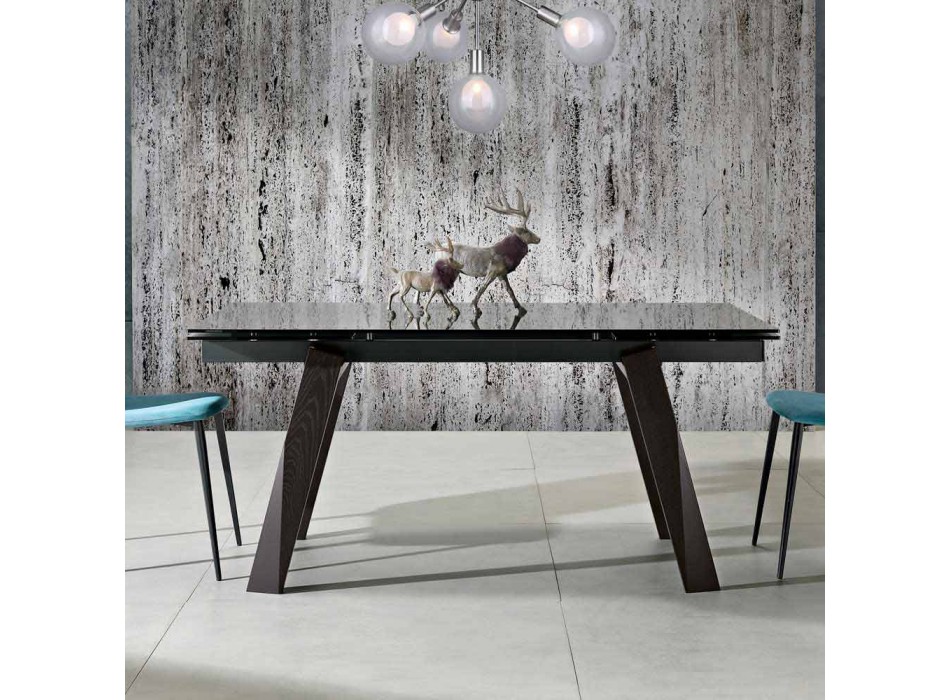 Table extensible de design moderne fabriquée en Italie, Azad