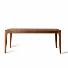 Table à manger extensible en noyer naturel bois design moderne Sanni Viadurini