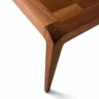 Table à manger extensible en noyer naturel bois design moderne Sanni Viadurini