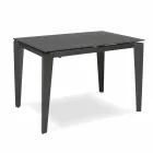 Table à manger extensible en verre-céramique, 120 / 170xP80 cm, Bino Viadurini