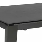 Table à manger extensible en verre-céramique, 120 / 170xP80 cm, Bino Viadurini