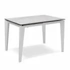 Table à manger extensible en verre-céramique, 120 / 170xP80 cm, Bino Viadurini