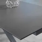Table à manger extensible en verre-céramique, l.160 / 240xp.90 cm, Bacco Viadurini