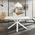 Table à manger extensible en verre-céramique, l.160 / 240xp.90 cm, Bacco Viadurini