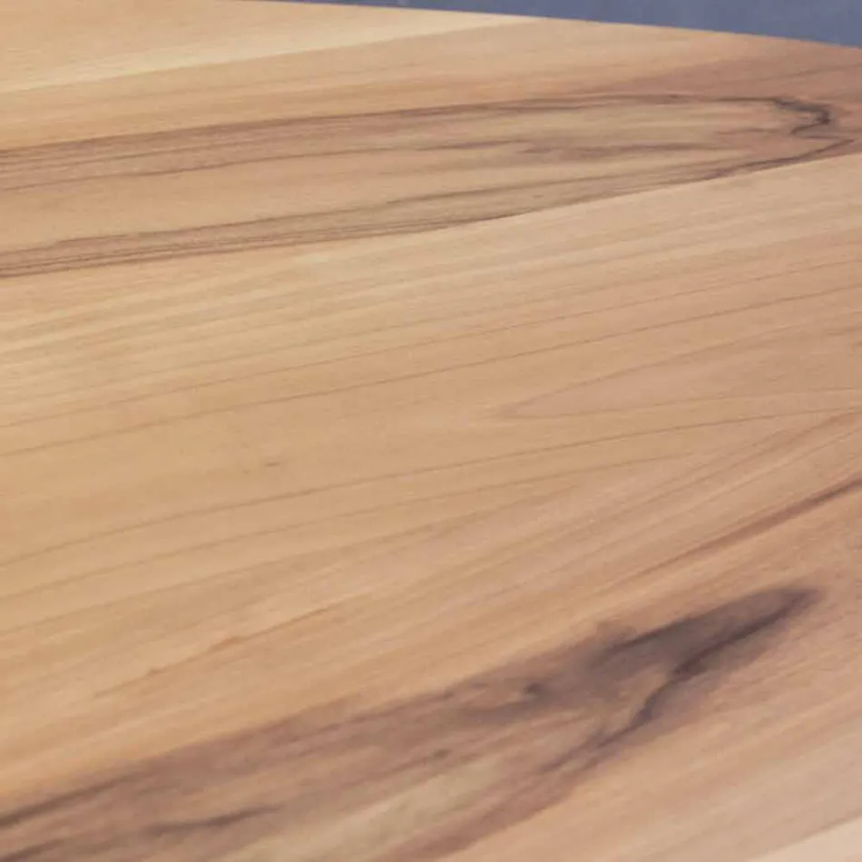 Table à manger Artisan en bois de noyer massif fabriqué en Italie - Nocino Viadurini