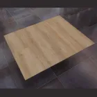 Table à manger qui s'allonge et s'élargit en mélamine et métal - Devendra Viadurini