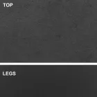 Table à manger avec plateau en forme de tonneau en stratifié HPL fabriquée en Italie - Settimmio Viadurini