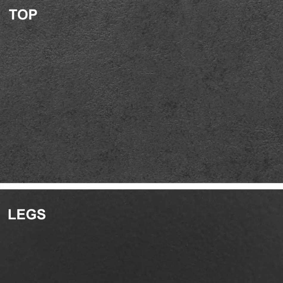 Table à manger avec plateau en forme de tonneau en stratifié HPL fabriquée en Italie - Settimmio Viadurini