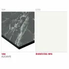 Table à manger avec plateau en Hpl et base en métal Made in Italy - Aresto Viadurini