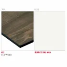 Table à manger avec plateau en Hpl et base en métal Made in Italy - Aresto Viadurini