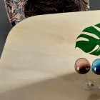 Table à manger avec plateau en hypermarbre fin Made in Italy - Settimmio Viadurini