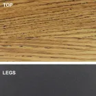 Table à manger avec plateau en bois plaqué Made in Italy - Settimmio Viadurini