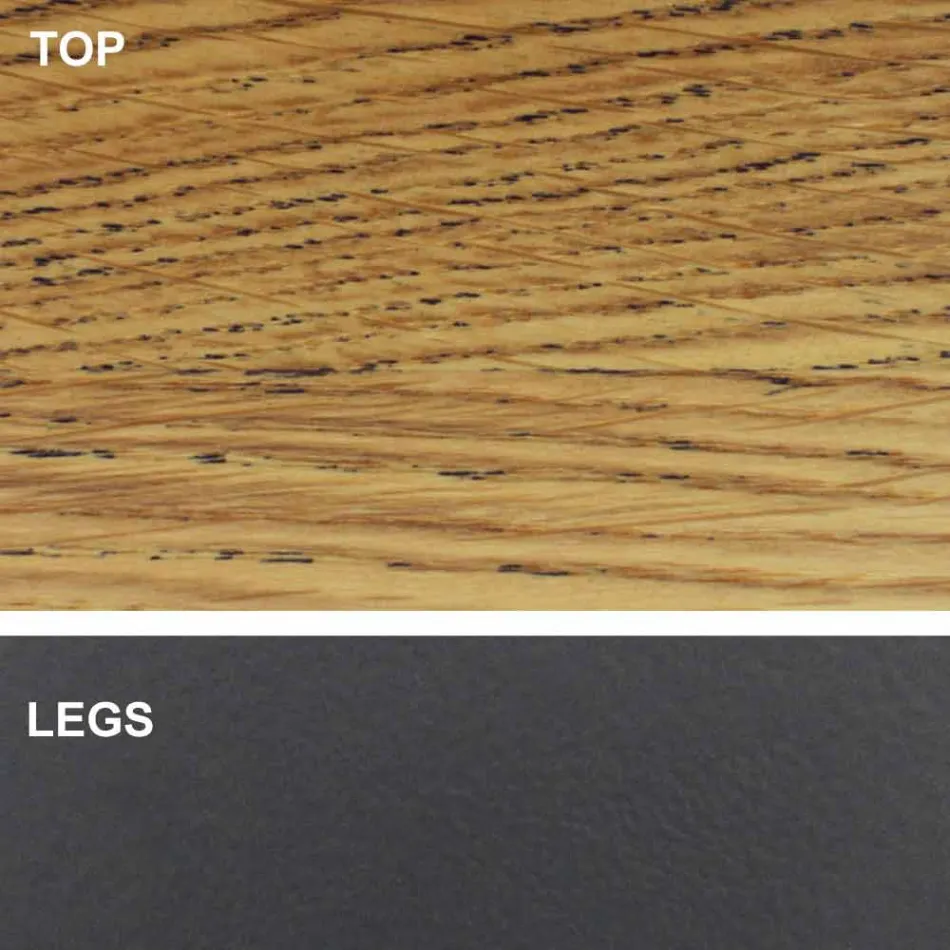 Table à manger avec plateau en bois plaqué Made in Italy - Settimmio Viadurini