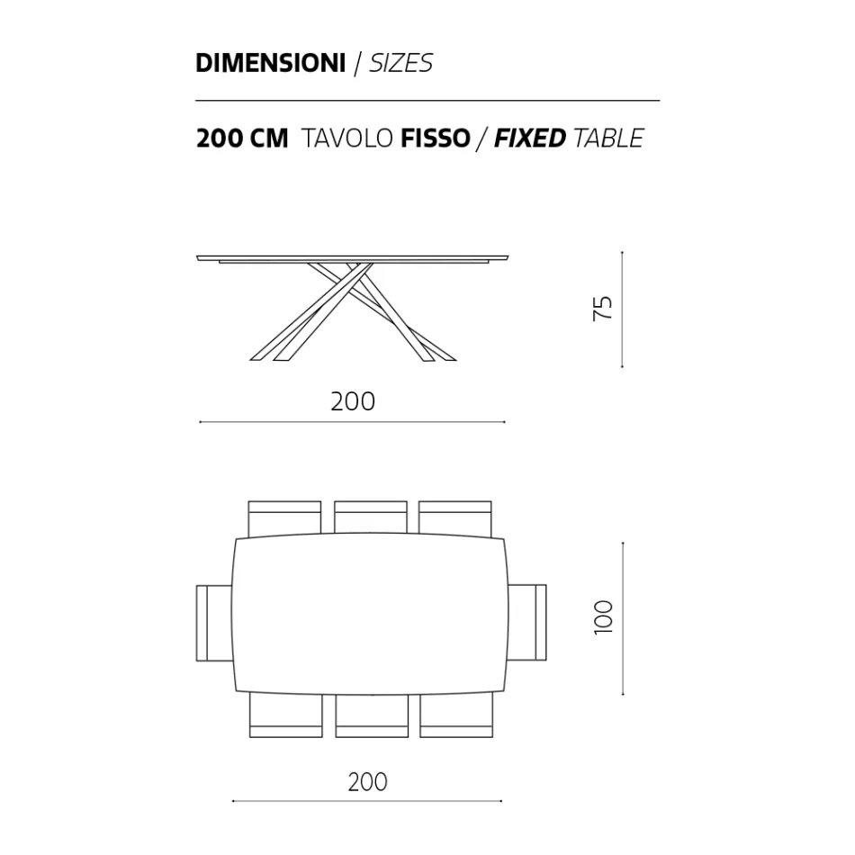 Table à manger avec plateau en placage de chêne fabriquée en Italie - Antonino Viadurini