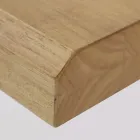 Table de salle à manger avec plateau en bois massif et base en métal - Ibisco Viadurini