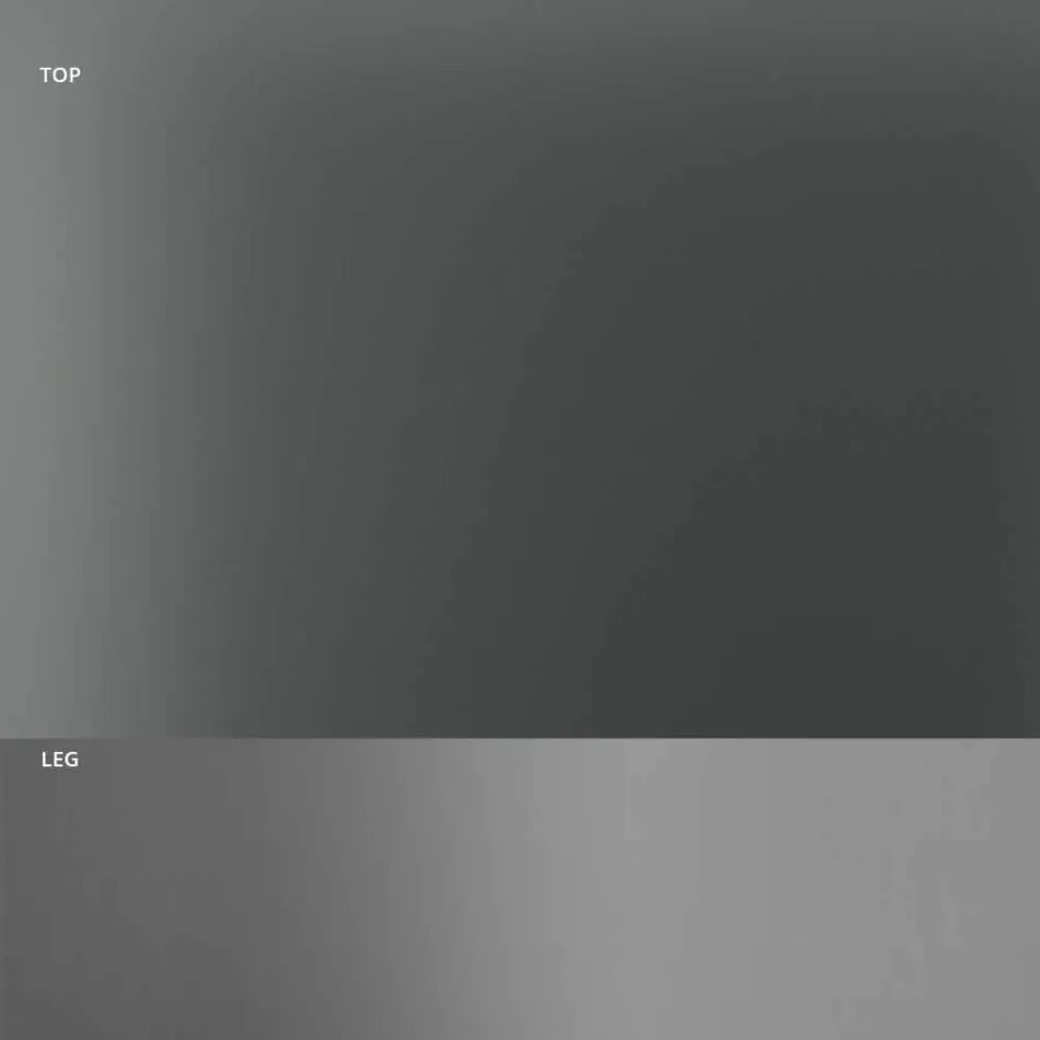 Table à manger avec plateau en verre fumé et base en métal 4 dimensions - Speck Viadurini