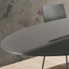 Table à manger de qualité avec plateau en verre laqué Made in Italy - Brontolo Viadurini