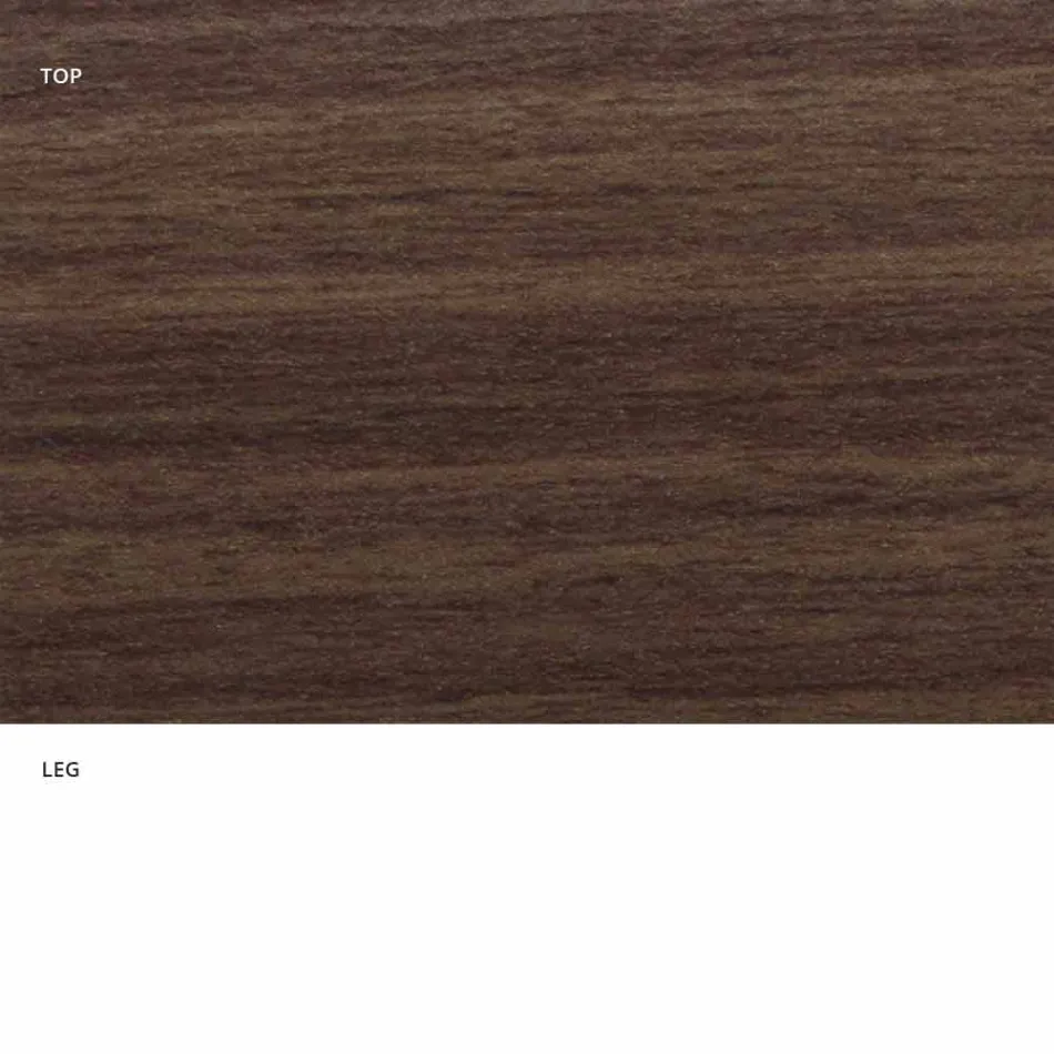 Table à manger avec plateau ovale en stratifié HPL fabriquée en Italie - Dollars Viadurini