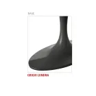 Table à manger avec plateau ovale en contreplaqué fabriquée en Italie - Brontolo Viadurini