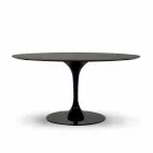 Table à manger avec plateau rond en Fenix de haute qualité fabriquée en Italie - Dollars Viadurini