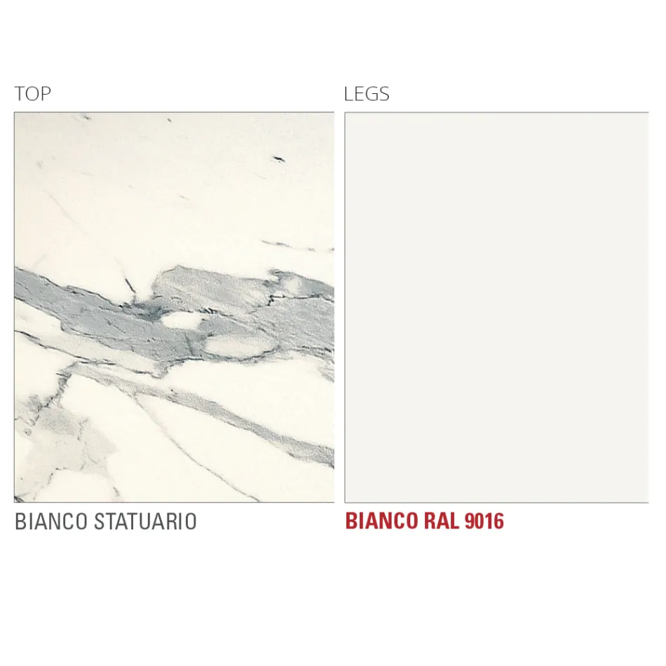 Table à manger avec plateau rond en laminam fabriquée en Italie - Lingotto Viadurini