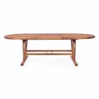 Table à manger d'extérieur extensible jusqu'à 240 cm en bois - Kaley Viadurini