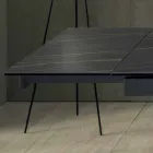 Table à manger design avec plateau en céramique extensible jusqu'à 240 cm - Ultron Viadurini