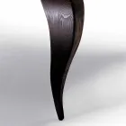 Table à manger design de luxe en bois massif, fabriqué en Italie, Discussion Viadurini