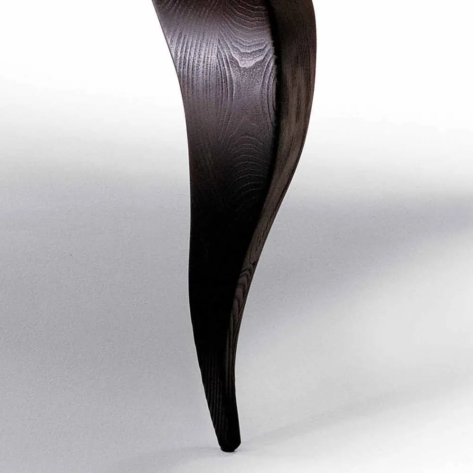 Table à manger design de luxe en bois massif, fabriqué en Italie, Discussion Viadurini