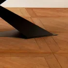 Table à manger design moderne avec plateau Elliot made in Italy en chêne Viadurini