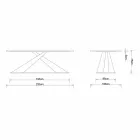 Table à manger design moderne avec plateau Elliot made in Italy en chêne Viadurini