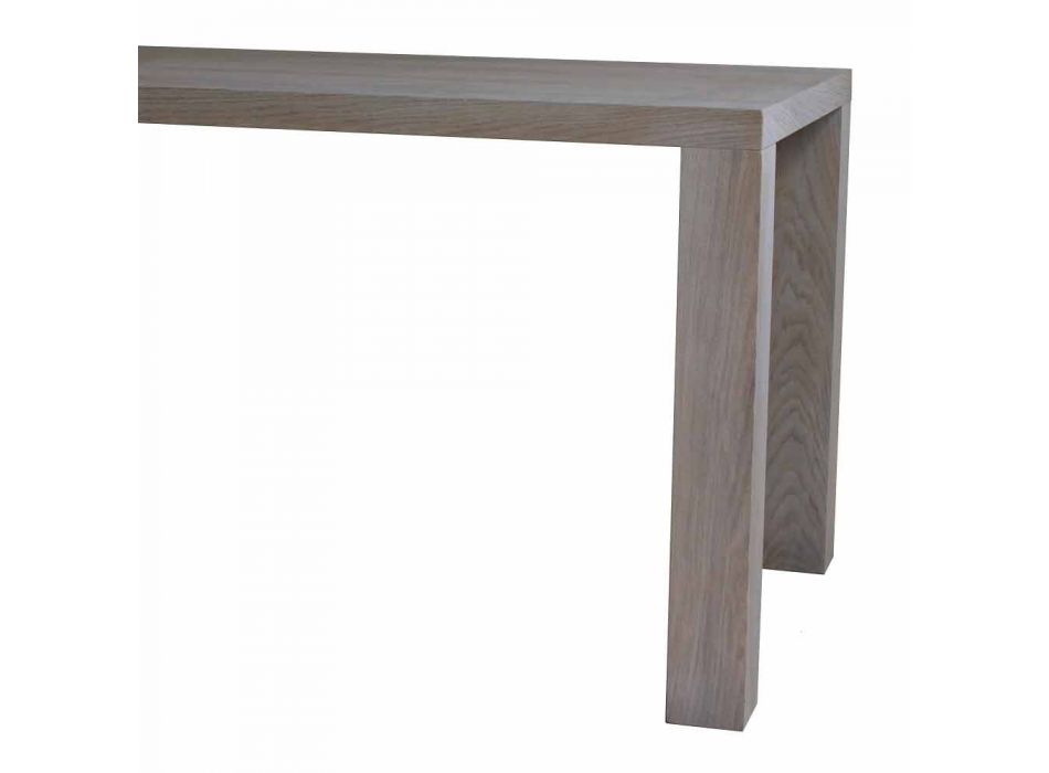 Table à manger design moderne en chêne massif, L160xP90cm, Loran Viadurini
