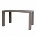 Table à manger design moderne en chêne massif, L160xP90cm, Loran