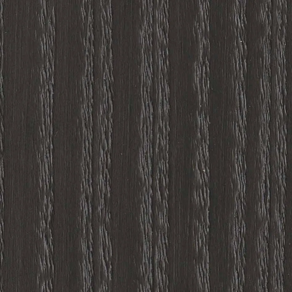 Table à manger design en verre fumé et frêne huilé Made in Italy - Croma Viadurini