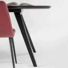 Table à manger de qualité avec plateau en bois de frêne fabriquée en Italie - Ulma Viadurini