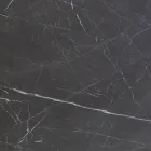 Table à manger elliptique en acier et céramique polie Florim - Gelsino Viadurini