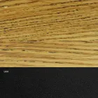 Table à manger plaquée avec base en acier fabriquée en Italie - Dalmatien Viadurini