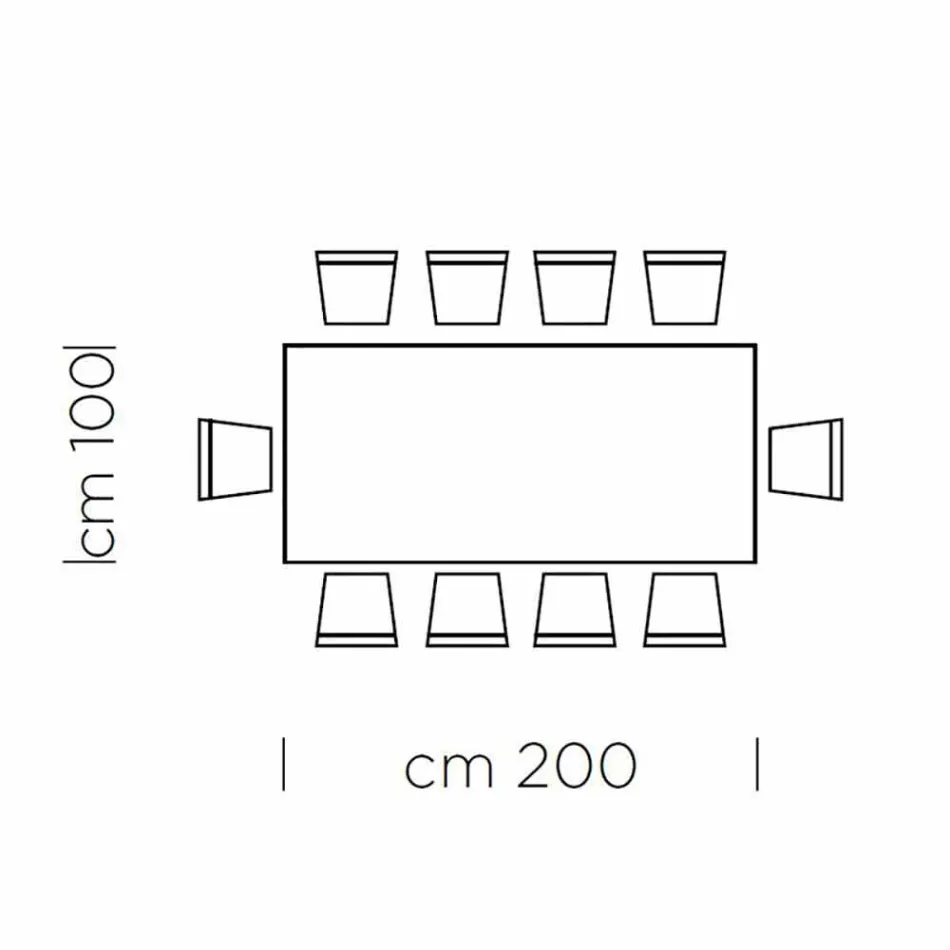 Table à manger en Fenix Gris et Acier Laqué Fabriquée en Italie - Settimmio Viadurini