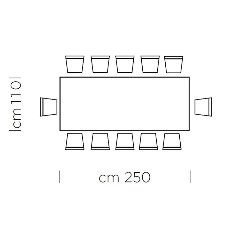 Table à manger en Fenix Gris et Acier Laqué Fabriquée en Italie - Settimmio Viadurini