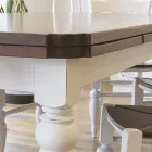 Table à manger en frêne et 4 chaises incluses Made in Italy - Rafael Viadurini