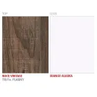 Table à manger en Hpl avec base en métal fabriquée en Italie, Precious - Carlino Viadurini