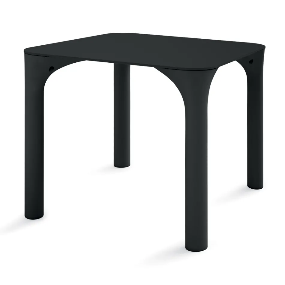 Table à manger Hpl avec pieds en polyéthylène Made in Italy - Glen Viadurini