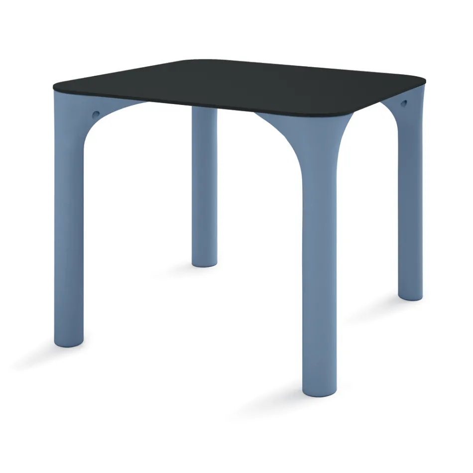 Table à manger Hpl avec pieds en polyéthylène Made in Italy - Glen Viadurini