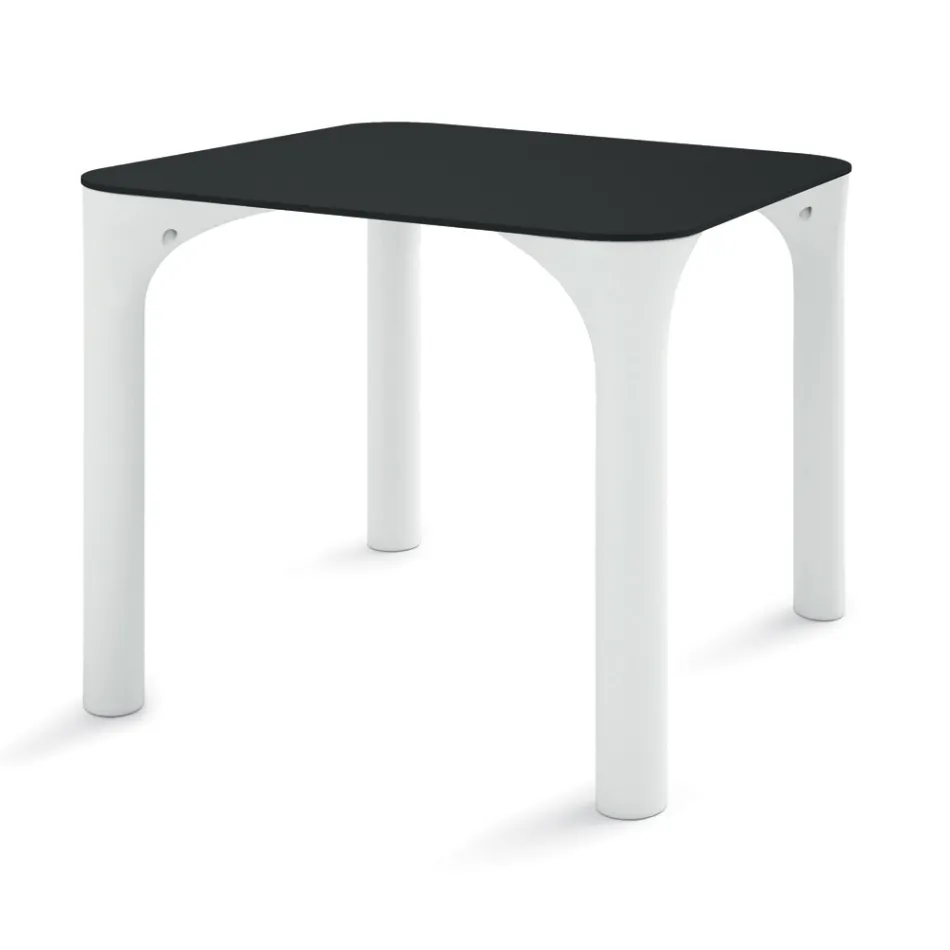 Table à manger Hpl avec pieds en polyéthylène Made in Italy - Glen Viadurini