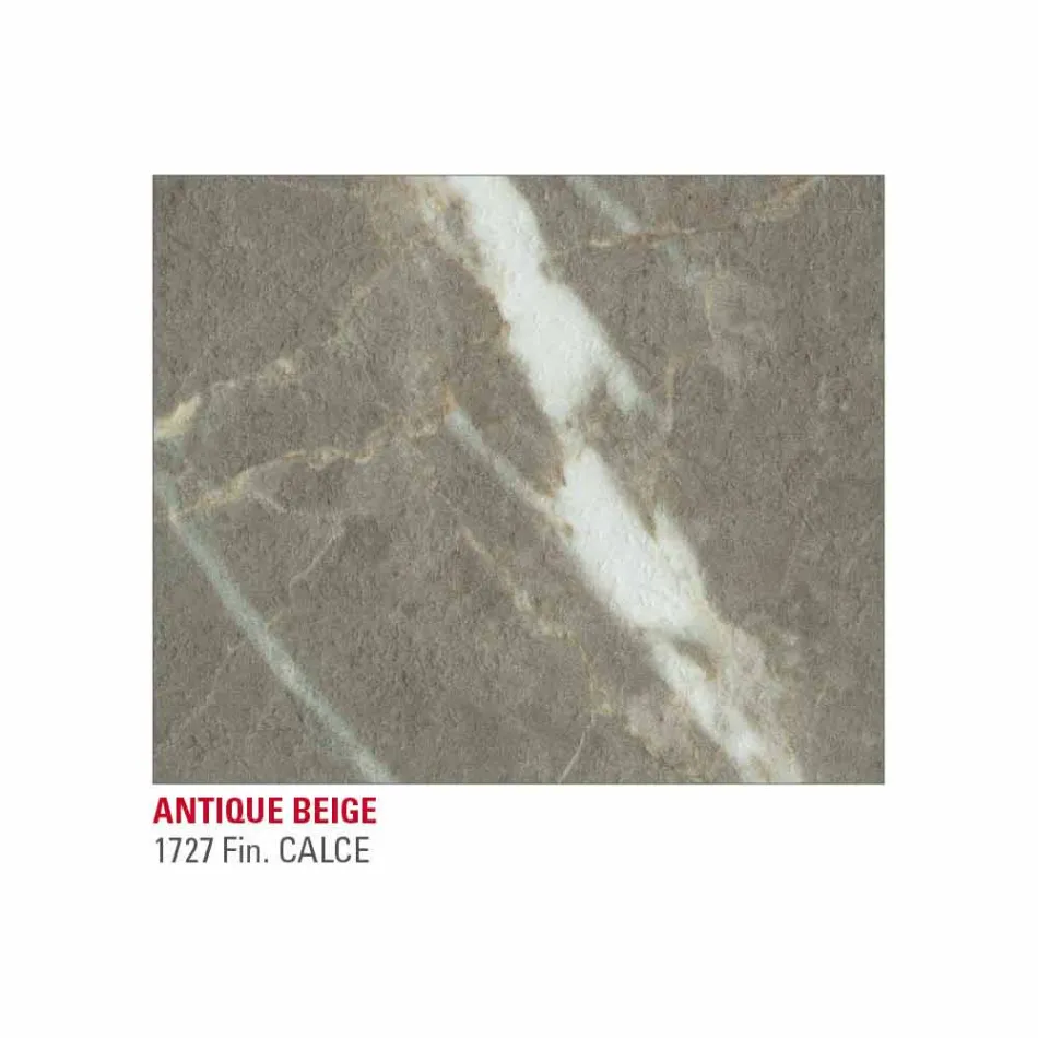 Table à manger en Hpl effet marbre et métal laqué Made in Italy - Jupiter Viadurini