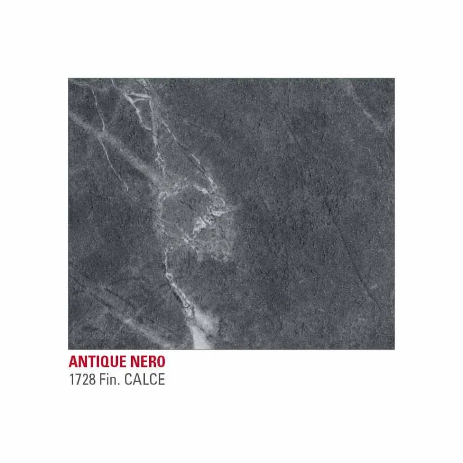 Table à manger en Hpl effet marbre et métal laqué Made in Italy - Jupiter Viadurini